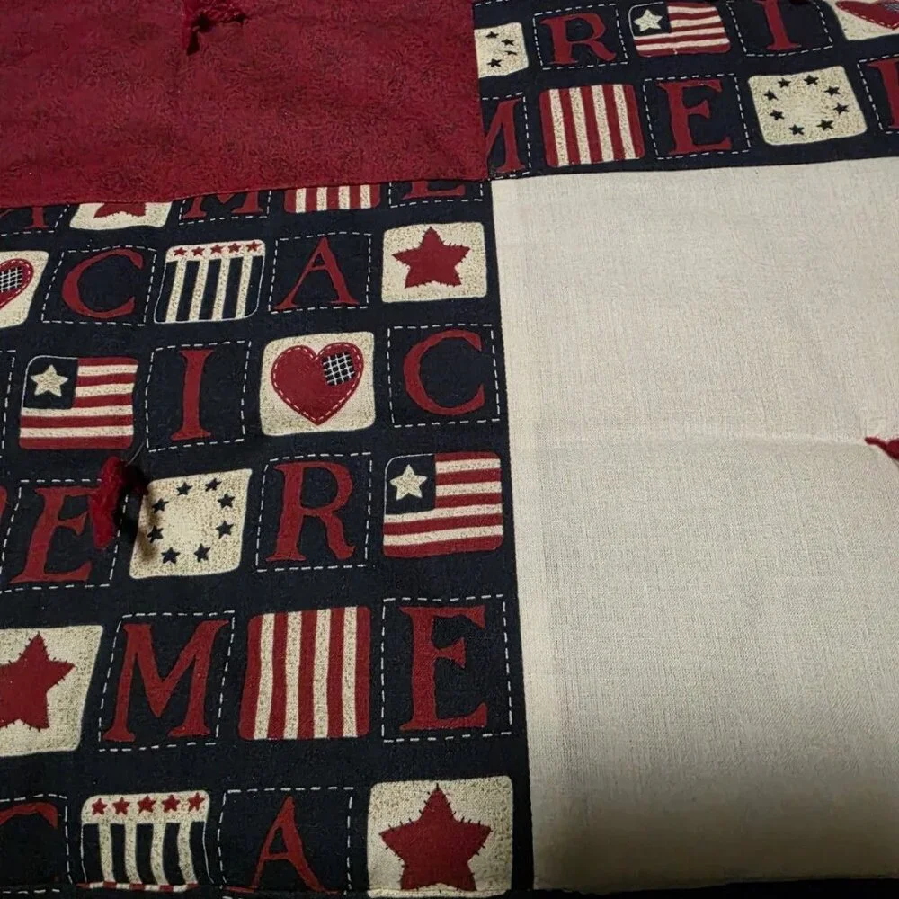 Handmade quilt throw